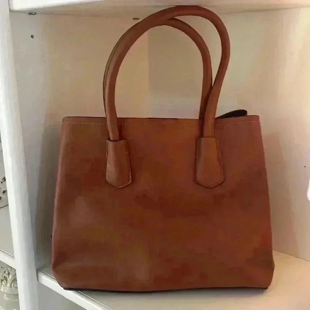 No Label NWOT Faux purse with lots of pockets and storage. See photos. - Picture 3 of 9